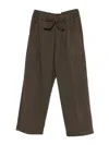 Manuel Ritz Drawstring Pants In Brown