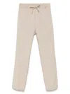Manuel Ritz Drawstring Chinos In Beige
