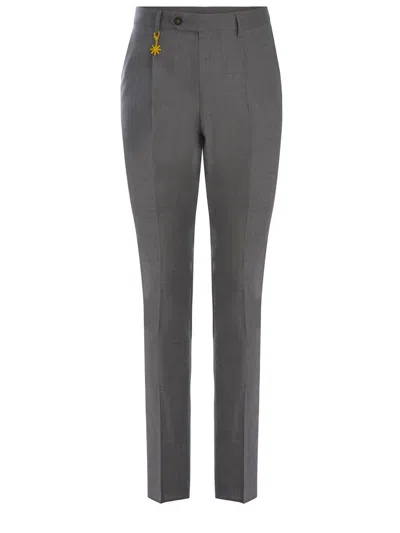 Manuel Ritz Trousers In Grey