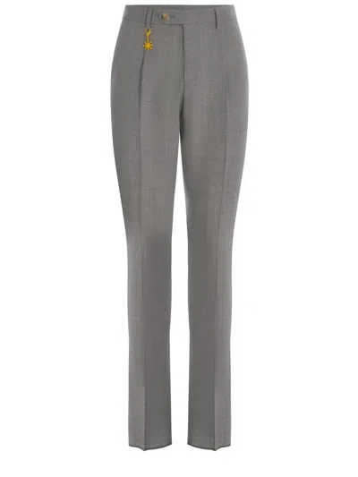 Manuel Ritz Trousers In Light Grey
