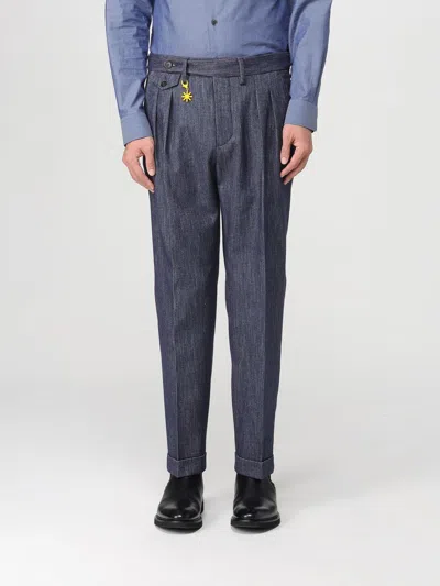 Manuel Ritz Pants  Men Color Blue In Multi