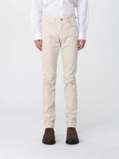 Manuel Ritz Pants  Men Color Yellow Cream In White
