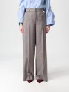 Manuel Ritz Checked Straight Trousers In Multi