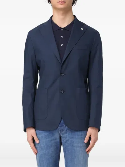 MANUEL RITZ PATCH-POCKET BLAZER