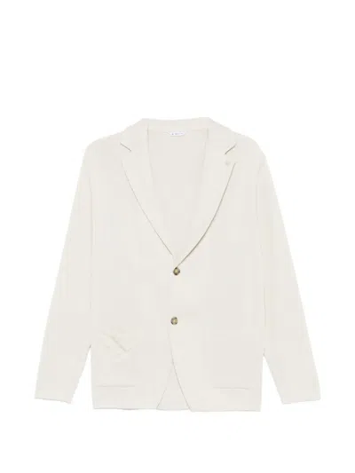 Manuel Ritz Patch-pocket Cardigan In Neutral