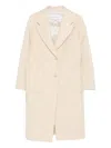 Manuel Ritz Patch-pocket Coat In Neutral