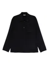 Manuel Ritz Patch-pocket Overshirt In Black