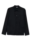 Manuel Ritz Patch-pocket Shirt Jacket In Blue