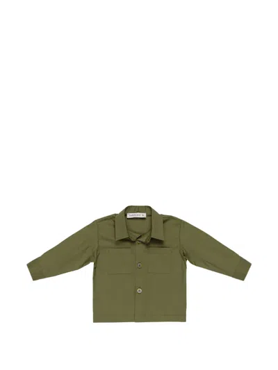 Manuel Ritz Babies' Patch-pocket Button-up Shirt In Green