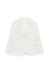 Manuel Ritz Peak-lapels Single-breasted Jacket In White