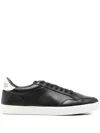 Manuel Ritz Perforated Leather Sneakers In Black