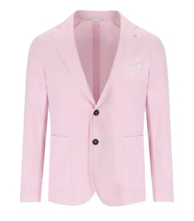 MANUEL RITZ PINK SINGLE-BREASTED JACKET