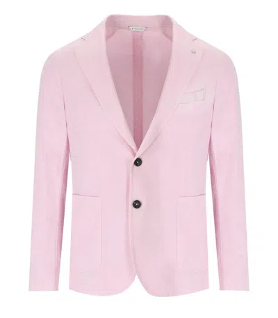MANUEL RITZ PINK SINGLE-BREASTED JACKET