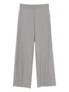 Manuel Ritz Pinstriped Straight Trousers In Gray