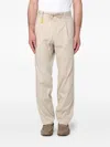 Manuel Ritz Pleat-detailed Drawstring Trousers In Neutral