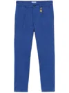 Manuel Ritz Pleat-detailed Trosuers In Blue