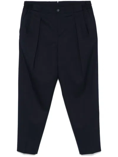 Manuel Ritz Pleat-detailed Trousers In 黑色