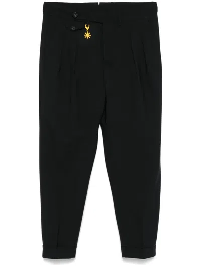 Manuel Ritz Pleat-detailed Trousers In Black