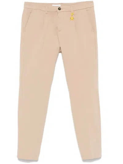 Manuel Ritz Pleat-detailed Trousers In Neutrals