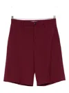 Manuel Ritz Pleat-detailing Bermuda Shorts In Red