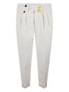 Manuel Ritz Pleated-cuff Trousers In Gray