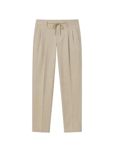 Manuel Ritz Pleated Drawstring-waist Trousers In Brown