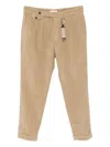 Manuel Ritz Pleated Straight-leg Trousers In Neutral