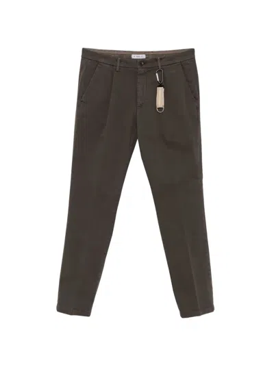 Manuel Ritz Pleated Trousers In Brown