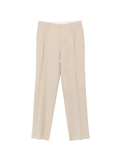 Manuel Ritz Pleated-front Tailored Trousers In Neutral