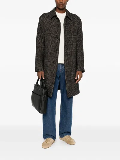 Manuel Ritz Prince Of Wales Bouclé Coat In Multi