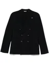 Manuel Ritz Double-breasted Blazer In Blue