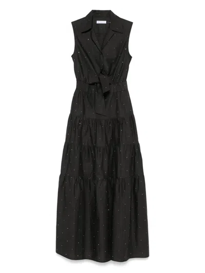 Manuel Ritz Rhinestone-embellished Maxi Dress