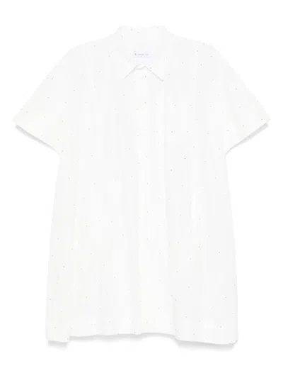 Manuel Ritz Rhinestone-embellished Shirt Dress