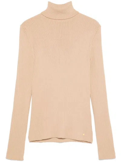 Manuel Ritz Roll-neck Sweater In Neutrals