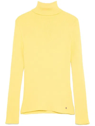 Manuel Ritz Roll-neck Sweater In Yellow