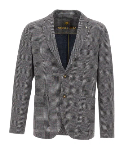 MANUEL RITZ MANUEL RITZ SEMPRE HOUNDSTOOTH BLAZER
