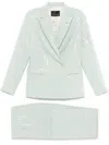 Manuel Ritz Sequin-embellished Suit In Grün