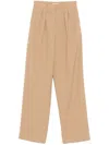 Manuel Ritz Sequinned Pinstripe Trousers In 中性色