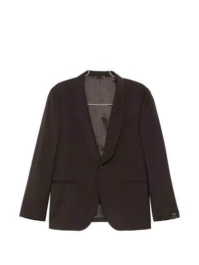 Manuel Ritz Shawl-lapel Suit In Brown