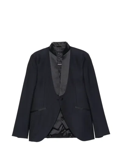 Manuel Ritz Shawl-lapel Suit In Blue