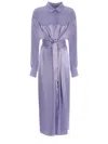 MANUEL RITZ SHIRT DRESS MANUEL RITZ MADE OF SATIN