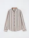 Manuel Ritz Stiped Shirt In Beige