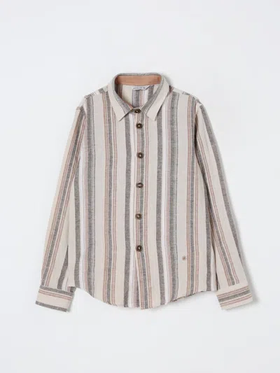 MANUEL RITZ SHIRT MANUEL RITZ KIDS COLOR BEIGE,G67723022