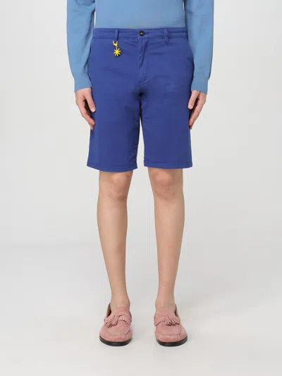 Manuel Ritz Short  Men Color Gnawed Blue