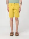 Manuel Ritz Ocher Chino Bermuda Shorts In Yellow