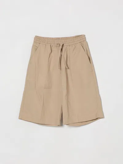 Manuel Ritz Kids' Elasticated-waistband Shorts In Brown