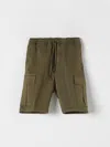 Manuel Ritz Shorts  Kids Color Military In Military