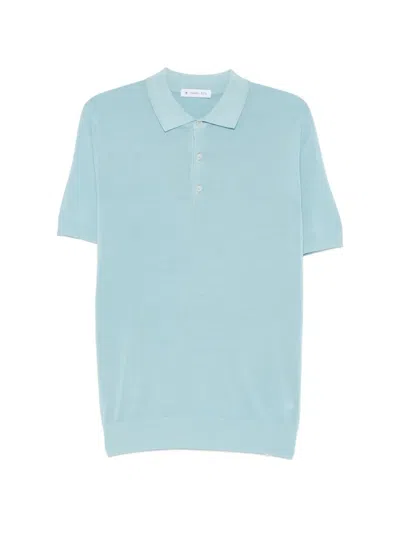 Manuel Ritz Short-sleeve Polo Shirt In Blue