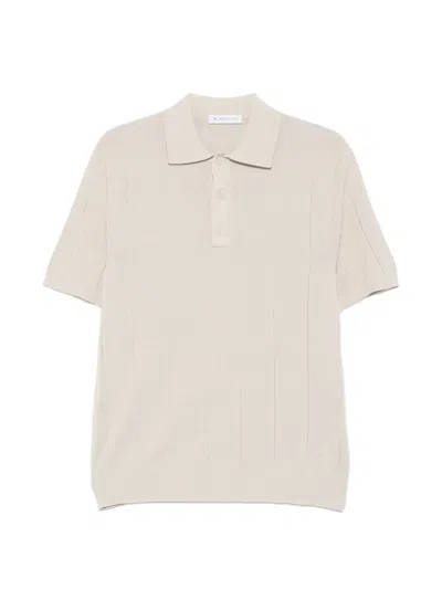 Manuel Ritz Short-sleeve Polo Shirt In Neutral