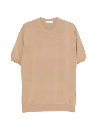 Manuel Ritz Short-sleeves T-shirt In Brown
